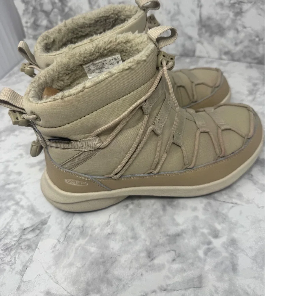 Keen Hoodoo III Lace Up Waterproof‎ Winter Boots Tan Beige 1026619 Womens 8